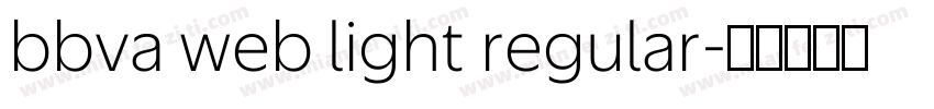 bbva web light regular字体转换